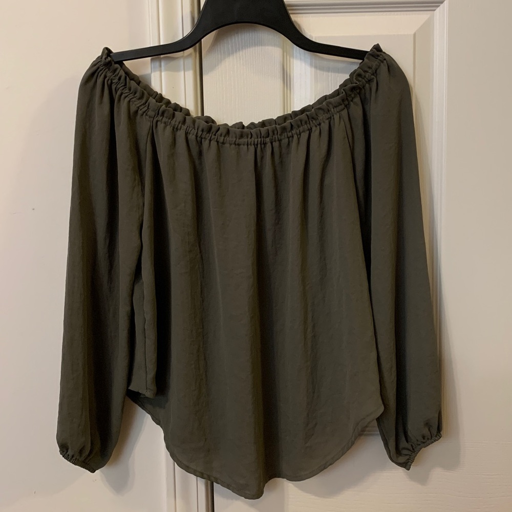 Olive green blouse